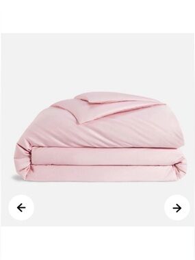 Brooklinen Cotton Duvet Cover in Rose Quartz